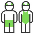 Swimmer icons