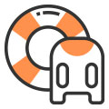 Floaty and paddle board icon